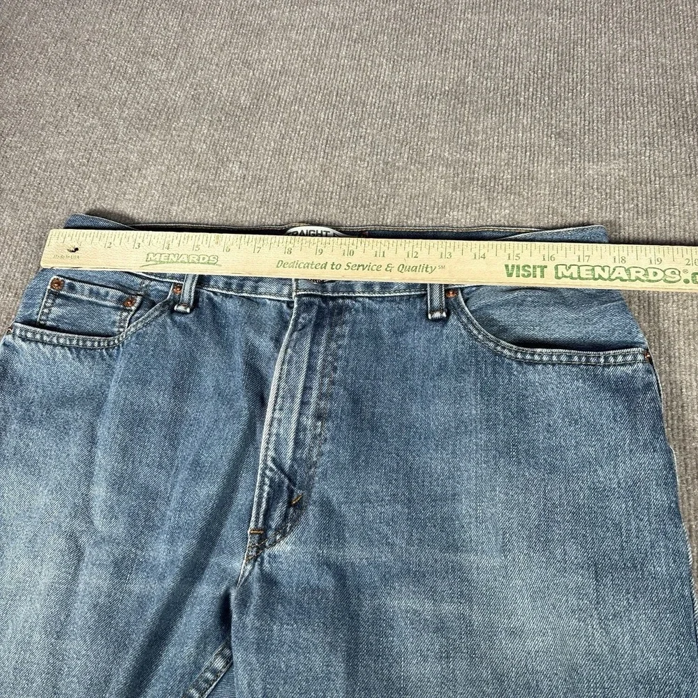 Levi's 505 Jeans Mens 35x29 Regular Fit Straight Light Blue Denim Cotton Y2K